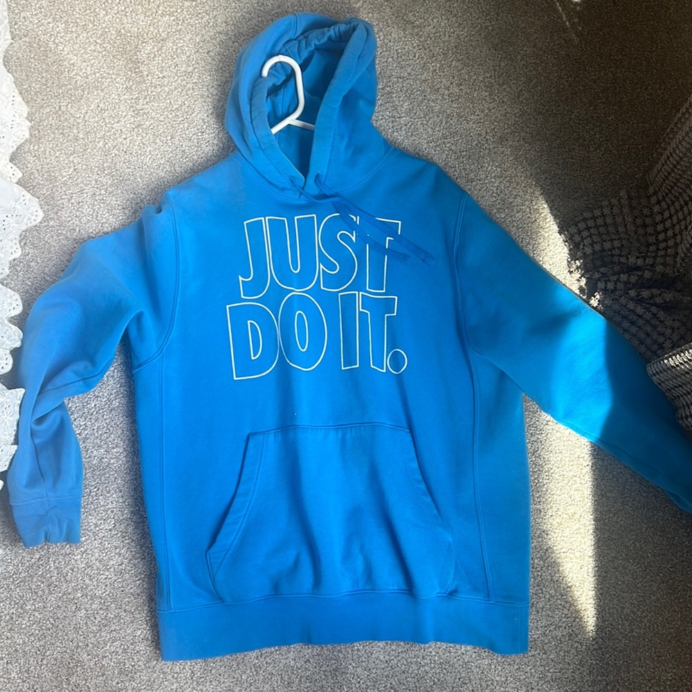 Blue Nike sweatshirt